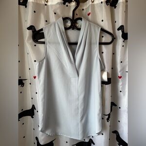 Dex powder blue Sleeveless Cowl Neck top